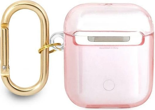 Mbështjellës Guess GUA2HHTSP për AirPods 1/2, Strap Collection, Rozë