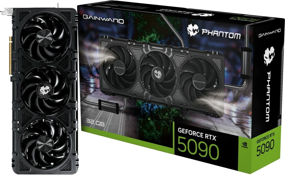 Kartelë grafike Gainward GeForce RTX 5090 Phantom 32GB GDDR7 e zezë
