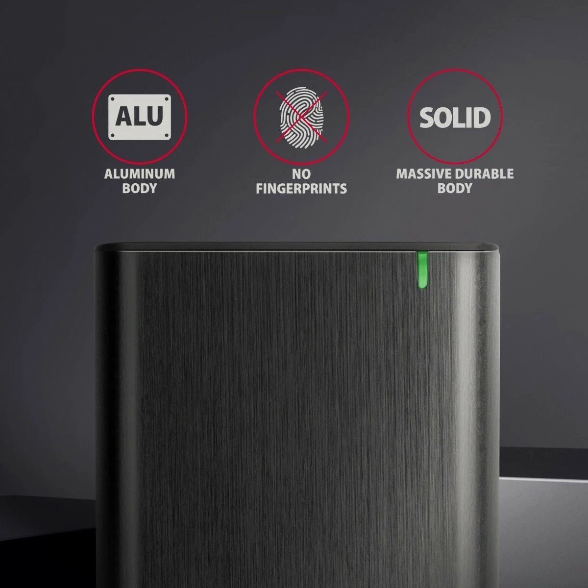 Kasë e jashtme AXAGON EE25-A6C për SSD/HDD 2.5", USB-C 3.2 Gen 1, alumini, karbon