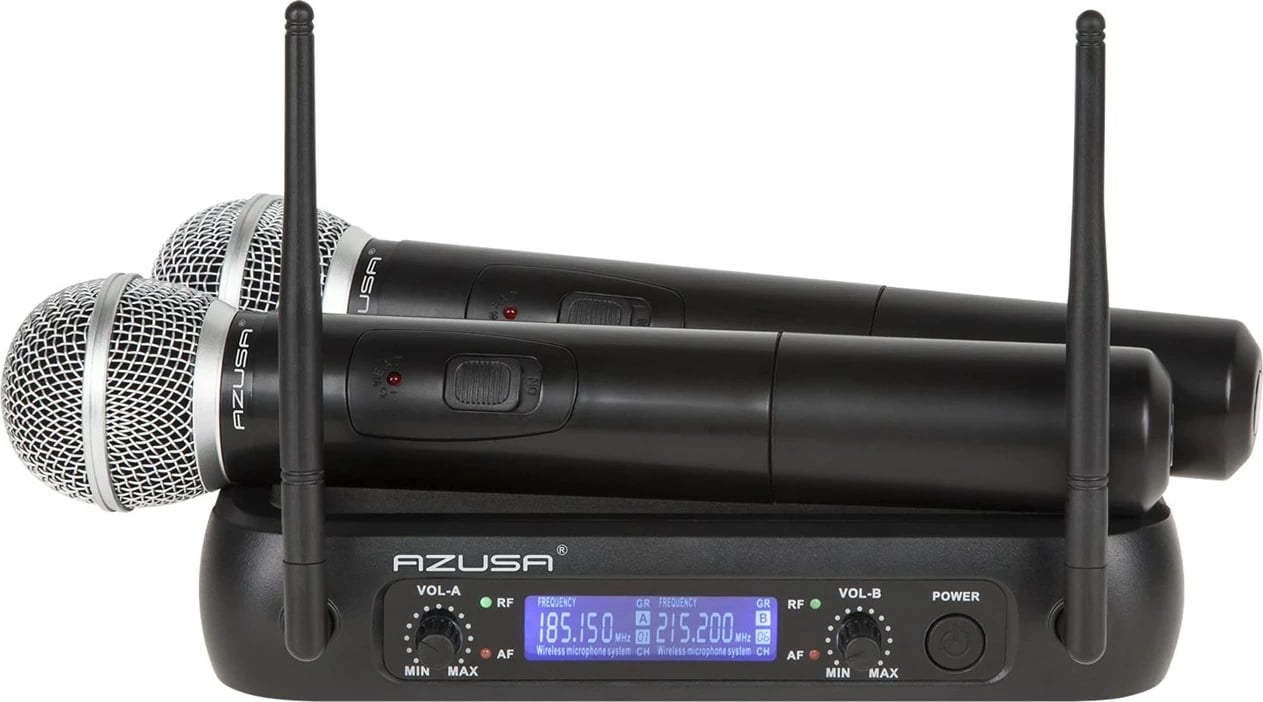 Mikrofon VHF 2-kanalësh WR-358LD, 2 x mikrofona dore