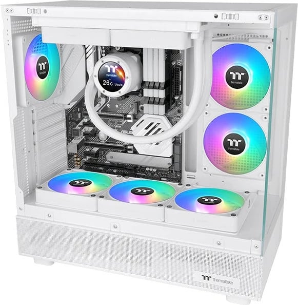 Ventilator Thermaltake CT120 EX Reverse ARGB Sync, 12 cm, i bardhë