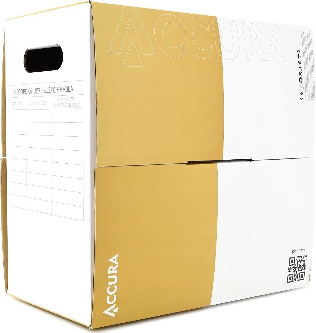 Kabeli Accura, Modeli Accurate CCA, 100Mb/s, 305m, portokalli