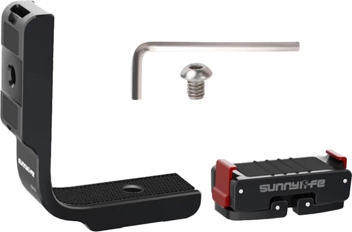 Mbajtëse L-tip për kamerë, Sunnylife OS-ZJ032, për DJI Osmo 360, alumini, me adapter magnetik