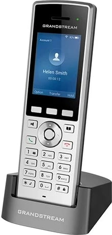 Telefon IP Grandstream WP822, 2 linja, LCD, Wi-Fi, Ngjyrë Argjendi