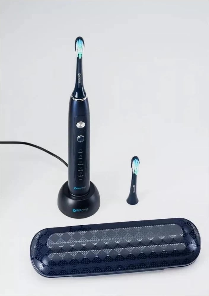 Brushë Oromed Oro-Sonic X Pro, sonik, type-USB, 2 koka, hiri