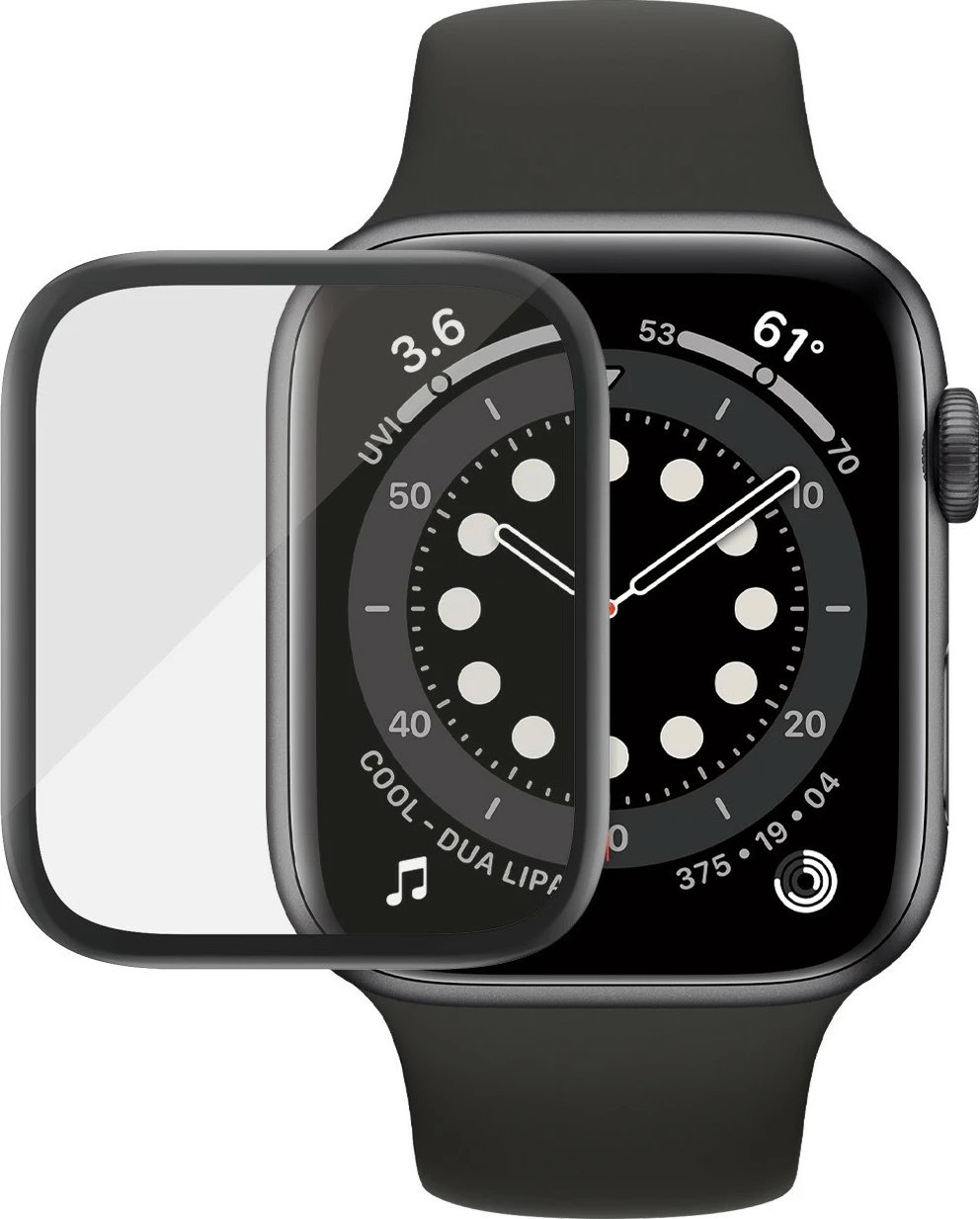 Mbrojtës ekrani PanzerGlass për Apple Watch Series 4/5 44mm, transparent