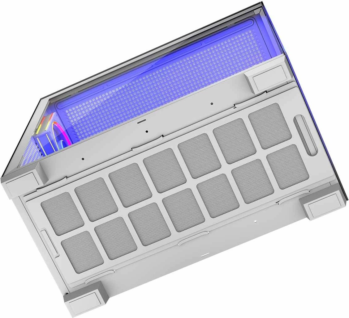 Kasë MODECOM Volcano Stellar 5F ARGB 20, Midi Tower, e bardhë