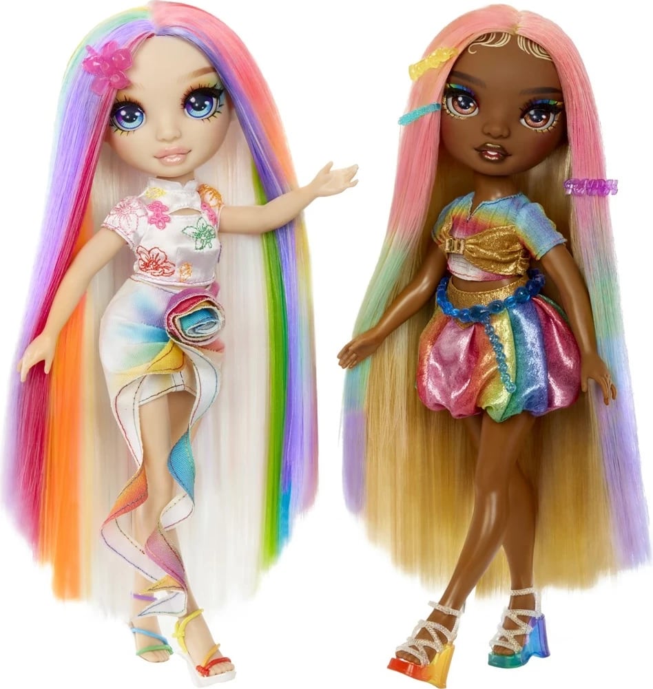 Lodër modë MGA Rainbow High Hair Chalk & Style, Meline, Shumëngjyrëshe