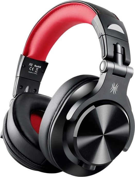 Kufje me tela OneOdio A71, on-ear, 40 mm, e zezë-kuqe