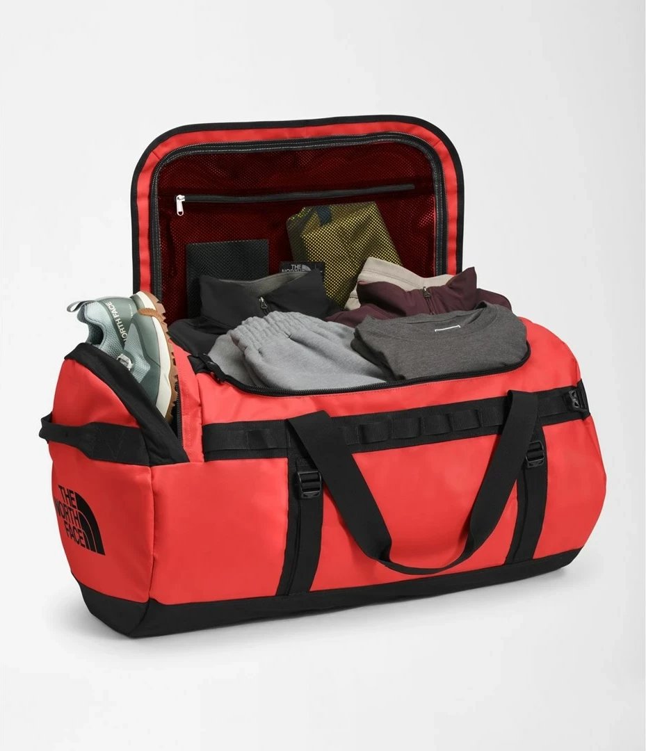 Çantë duffel The North Face Base Camp Duffel L, 95L, Poliestër, Kuqe