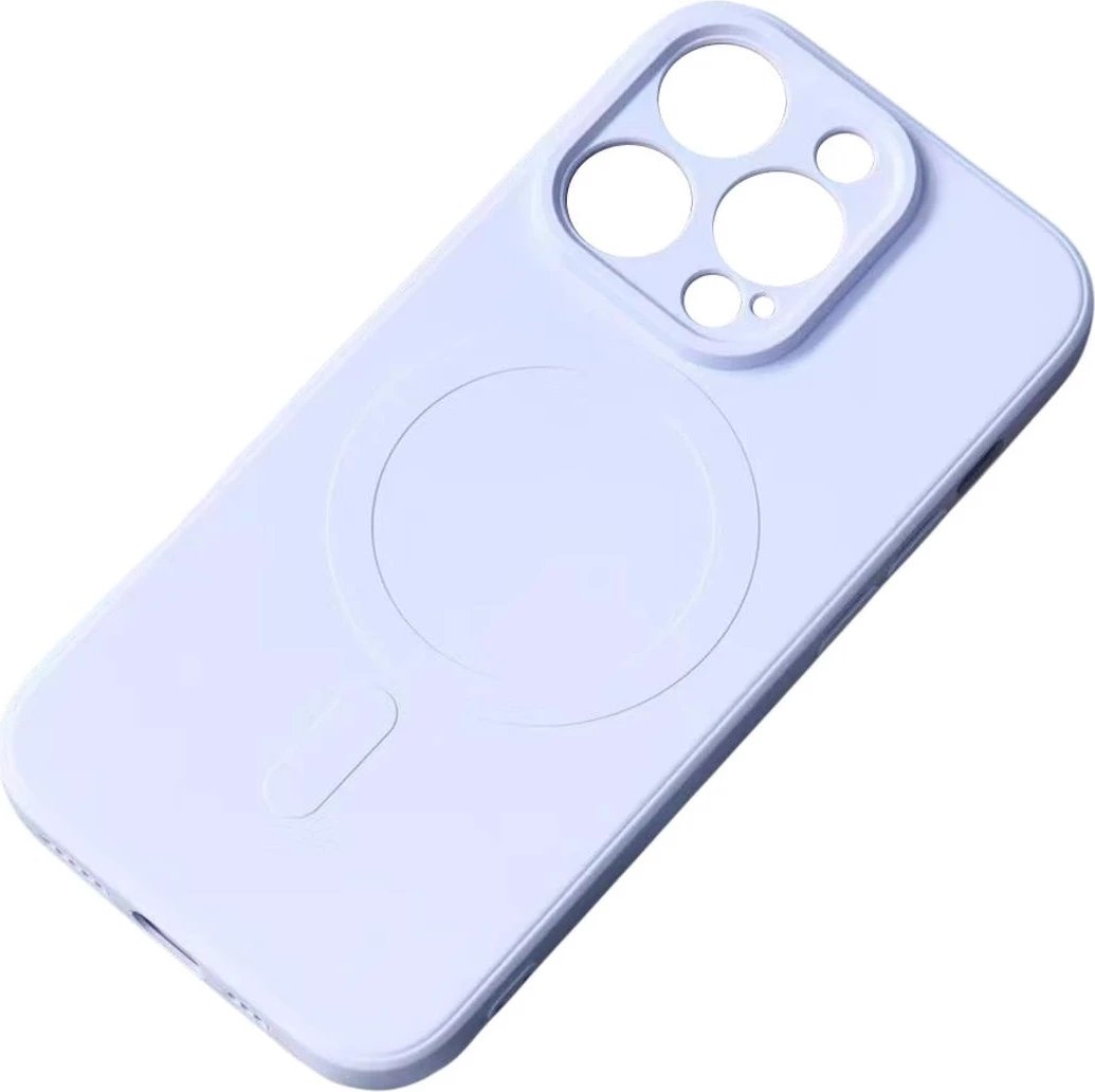 Mbështjellës silikoni Hurtel për Samsung Galaxy S25 Edge me MagSafe, kaltër e çelët