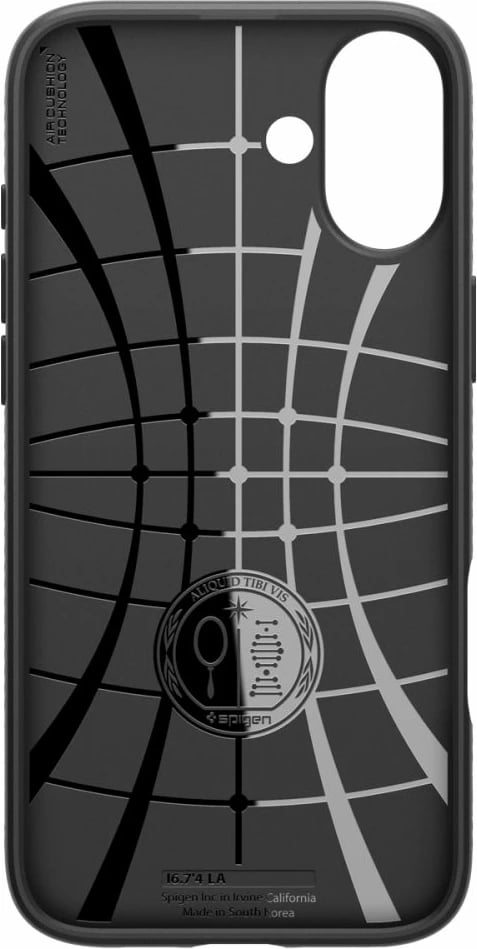 Mbështjellës Spigen Liquid Air për iPhone 16, i zi