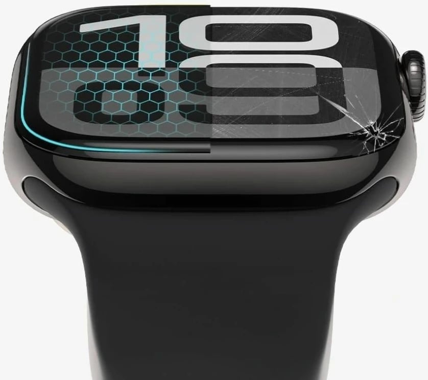 Xham mbrojtës për smartwatch Tech-Protect Glass Flex+ për Amazfit Bip 6, 2 copë, Zi