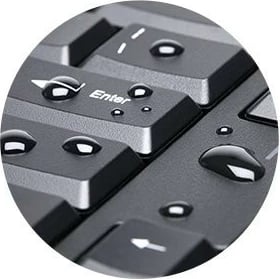 Tastierë wireless Kensington Pro Fit Ergo K75401WW, NL layout, 2.4 GHz & Bluetooth, ergonomike me mbështetëse kyçesh, e zezë