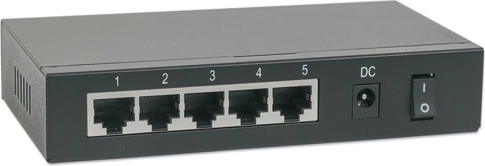 Switch Intellinet 561082, 5 porta Gigabit, PoE+, Desktop, i zi