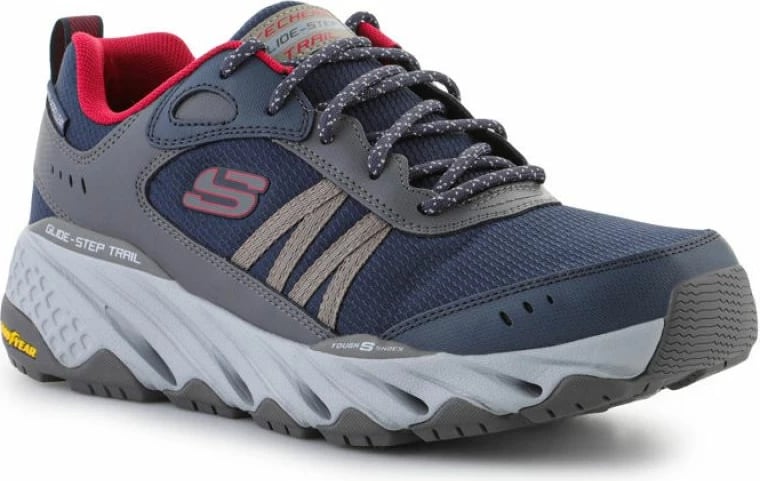Atlete për Turizëm/Outdoor Skechers Glide Step Trail Oxen për Meshkuj, Ngjyrë Blu e Errët