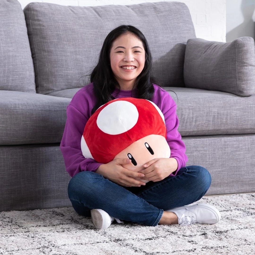 Lodër pelushi TOMY Super Mario Super Mushroom, shumëngjyrëshe