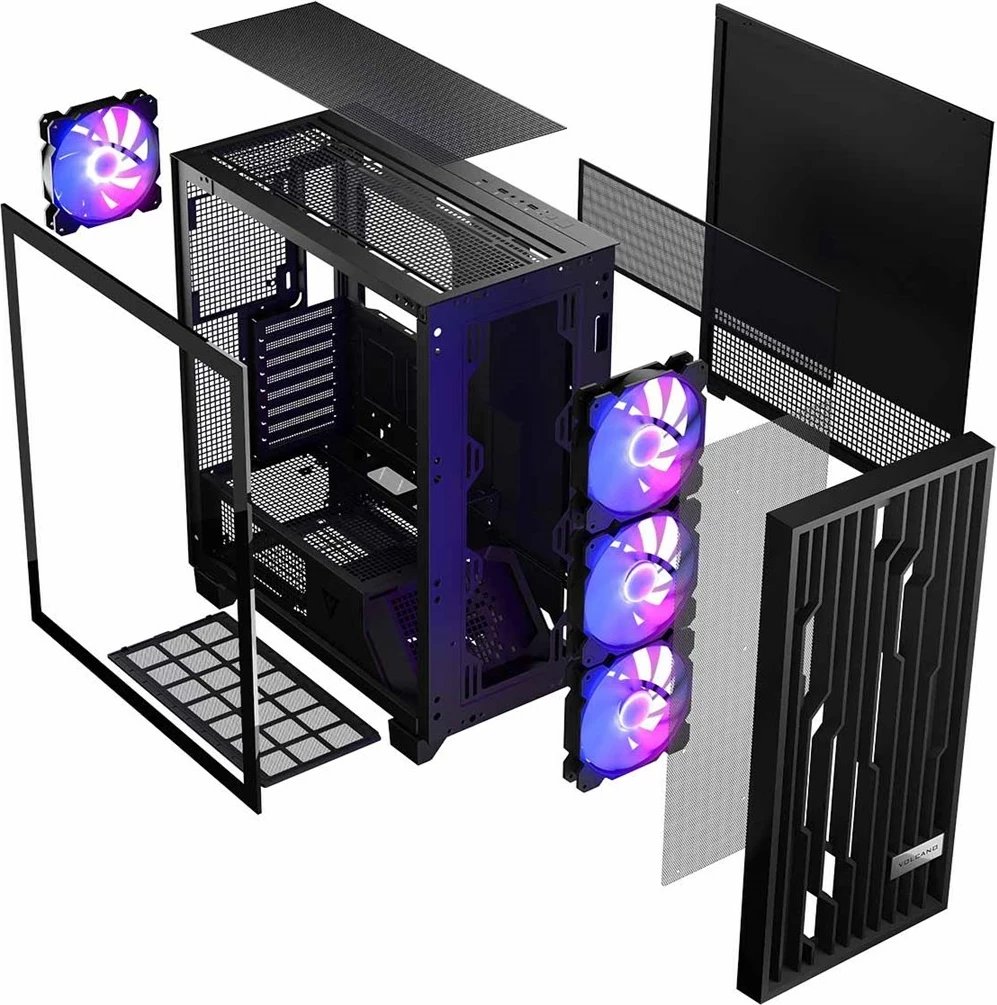 Kasë MODECOM VOLCANO PERUN APEX ARGB MIDI Black