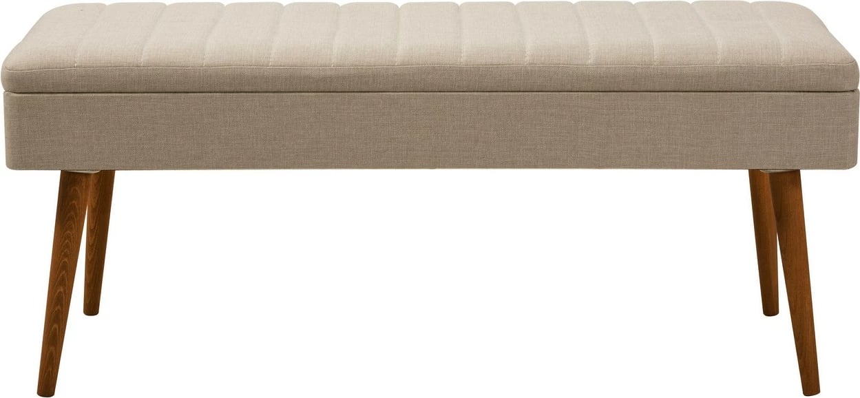Set tavoline e zgjatshme me karrige, bankë dhe konsol (6 copë), Skye Decor, Vina Bench 04 1005, ngjyrë arre, krem