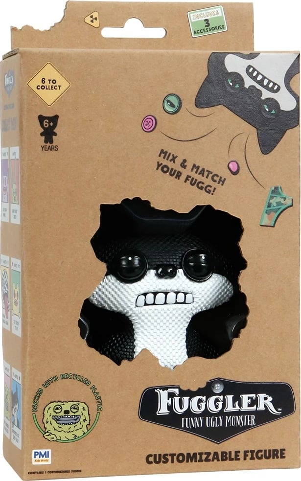 Figurë koleksionuese Fuggler P.M.I. Kids World FG6010A, 11.5 cm, e zezë