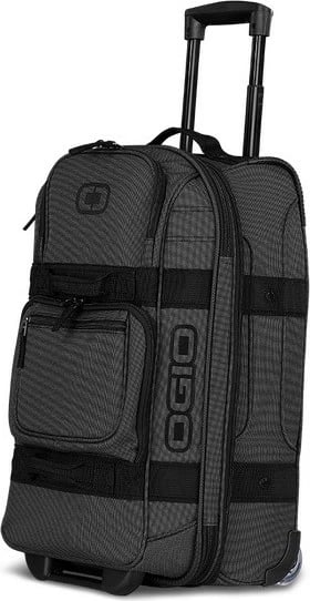 Çantë udhëtimi OGIO LAYOVER BLACK PINDOT, 46L, e zezë/grafit/gri, me rrota