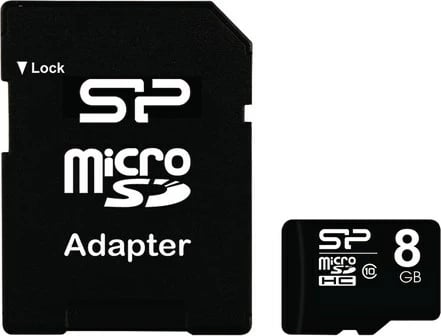 Kartë memorie microSDHC Silicon Power, 8GB 