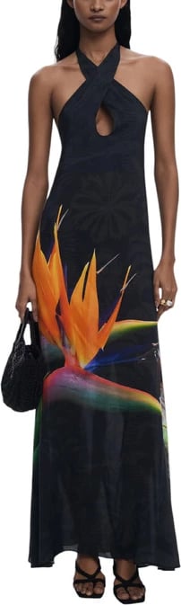 Fustan Desigual për femra, i zi