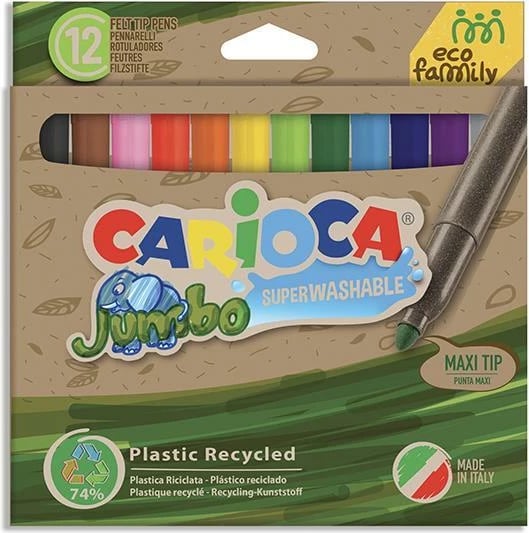 Markerë Jumbo Carioca EcoFamily 12 Ngjyra