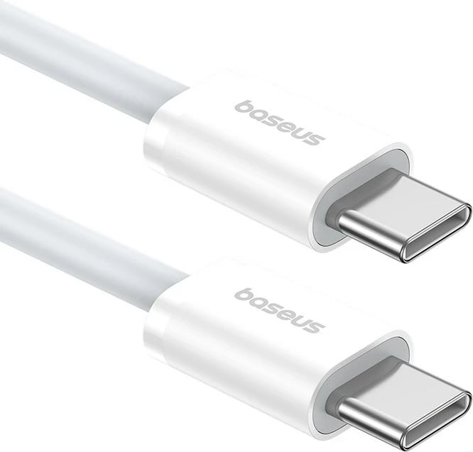 Kabllo USB C në USB C Baseus Superior, 2 m, 30 W, Bardhë