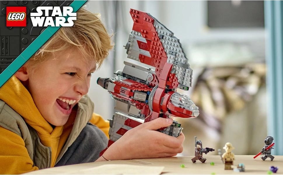 Set ndërtimi LEGO Ahsoka Tano's T-6 Jedi Shuttle, 601 pjesë, shumëngjyrësh