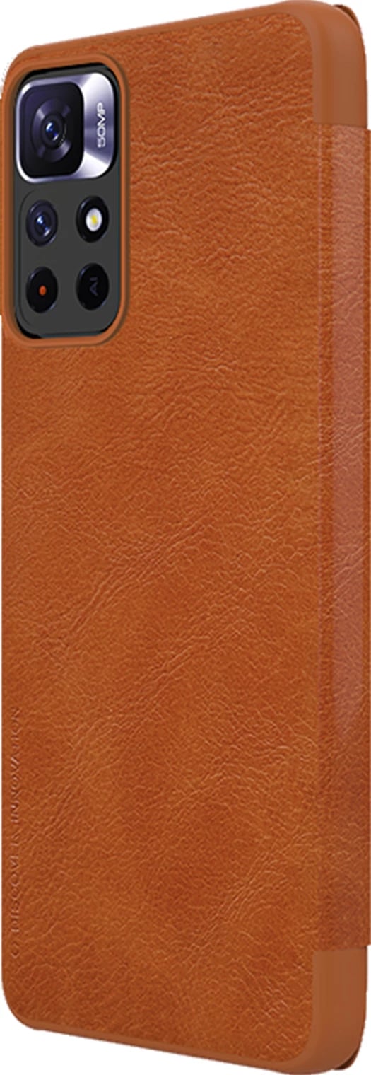 Mbështjellës Nillkin Qin Case për Xiaomi Redmi Note 11T 5G / Note 11S 5G / Note 11 5G (China) / Poco M4 Pro 5G, kafe Mbështjellës Nillkin Qin Case për Xiaomi Redmi Note 11T 5G / Note 11S 5G / Note 11 5G (China) / Poco M4 Pro 5G, kafe