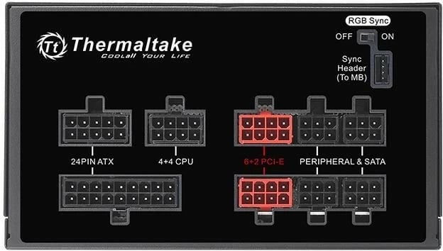 Kasë Thermaltake Toughpower Grand RGB Sync 650W, modular, 80 PLUS Gold, e zezë