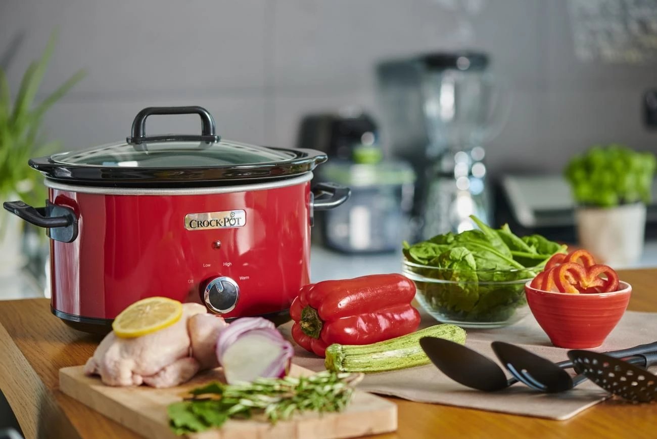 Slow cooker Crock-Pot SCV400RD, 3.5 L, E zezë, E kuqe