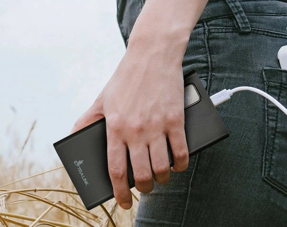 Powerbank Extralink EPB-067B, 10000 mAh, 22.5W Fast Charge, i zi