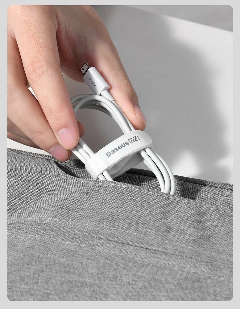 Kabllo Baseus Superior CALYS-A02, USB në Lightning, 1m, 2.4A, Bardhë