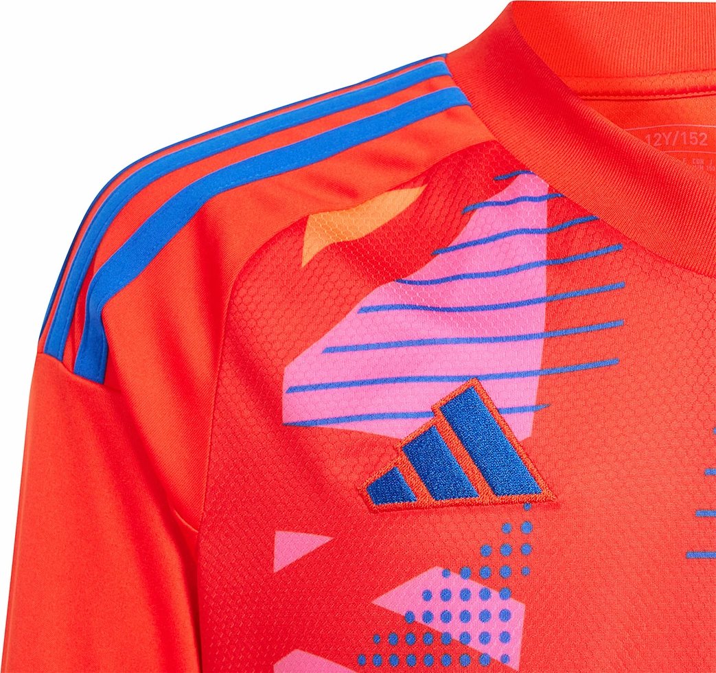 Fanellë portieri për fëmijë adidas, e kuqe