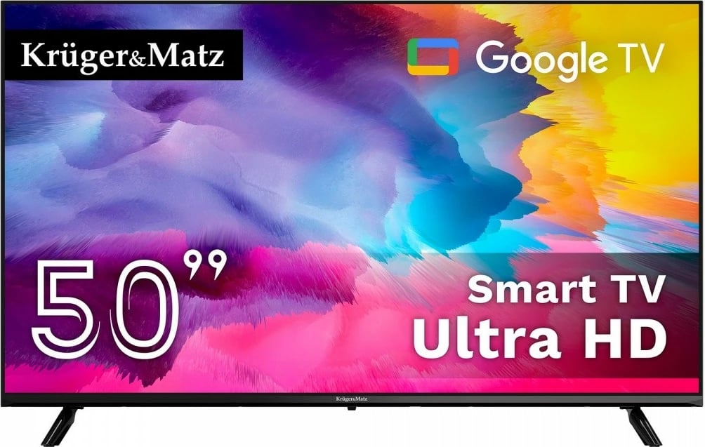 Televizor Smart Kruger & Matz KM0250UHD-SA, 50", Ultra HD, Google TV