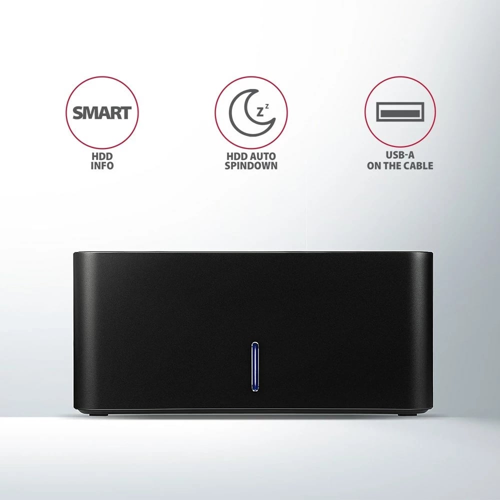 Stacion dokimi AXAGON ADSA-SN, USB 3.2 Gen 1, Alumini, Zi