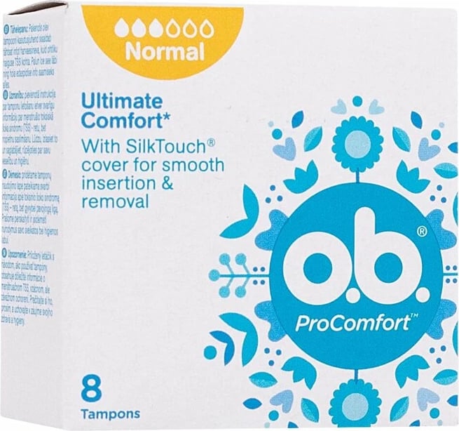 Tampon për femra o.b. ProComfort Normal, 8 copë