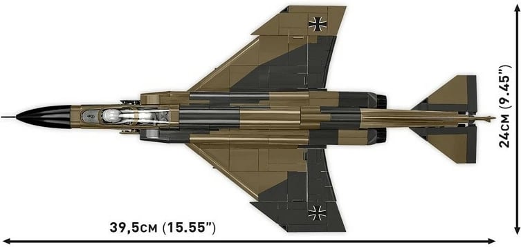 Set lodrash ndërtimi Cobi Armed Forces F-4F Phantom II, 676 pjesë, plastikë