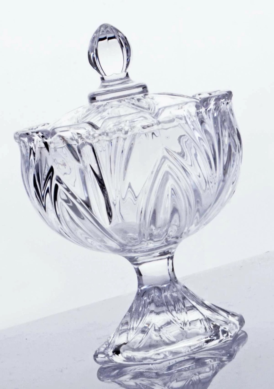 Enë për sheqer prej qelqi, transparente, Hermia, BADE6631