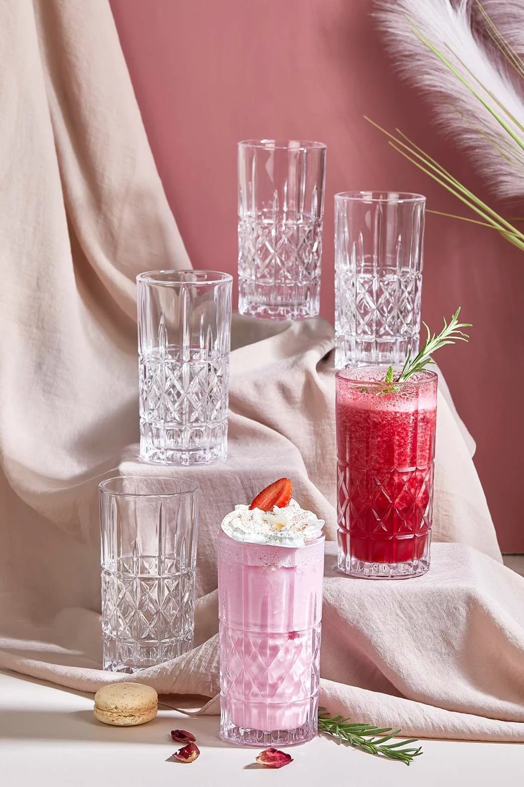 Set gotash (6 copë), Hermia, Stella, transparent, 420ml