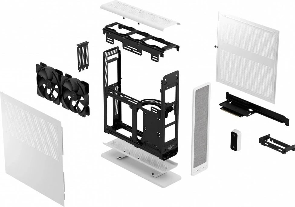 Kasë Fractal Design Ridge, Mini ITX, e bardhë