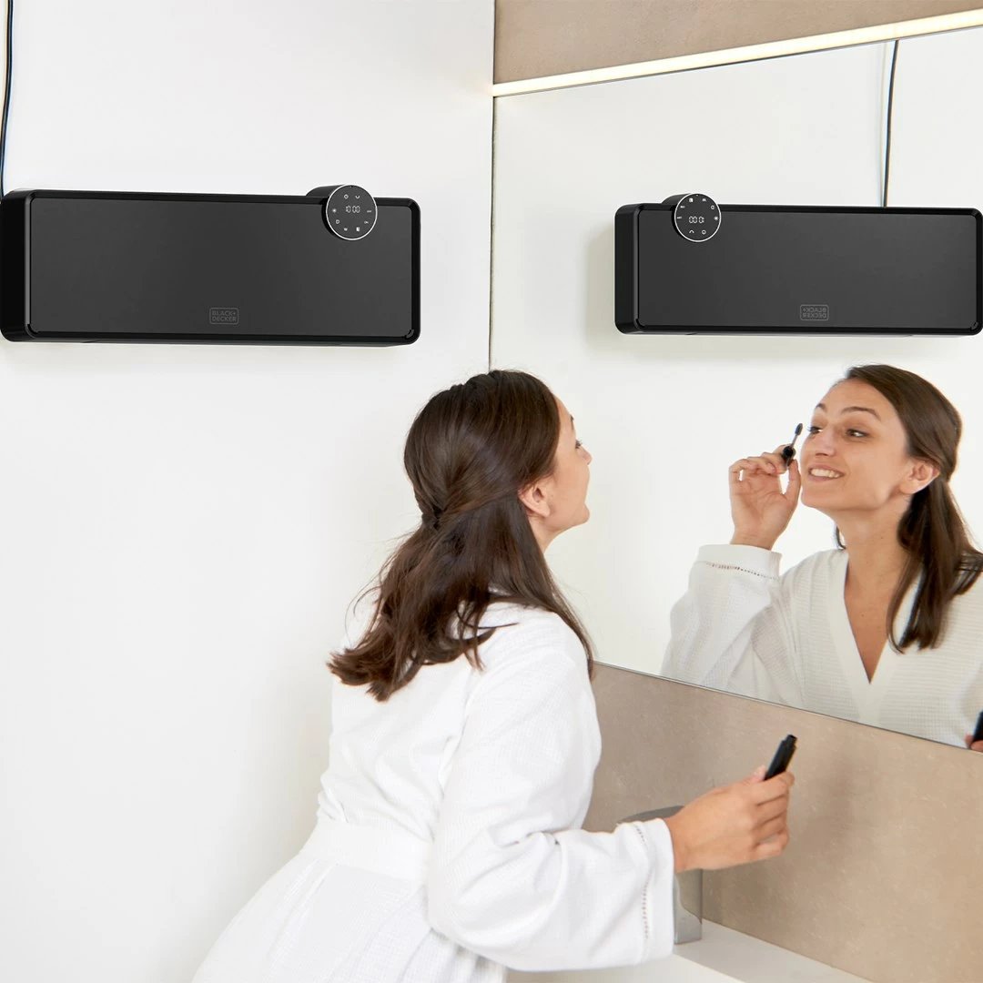 Ngrohës muri BLACK+DECKER BXWSH2001E, 2500 W, i zi