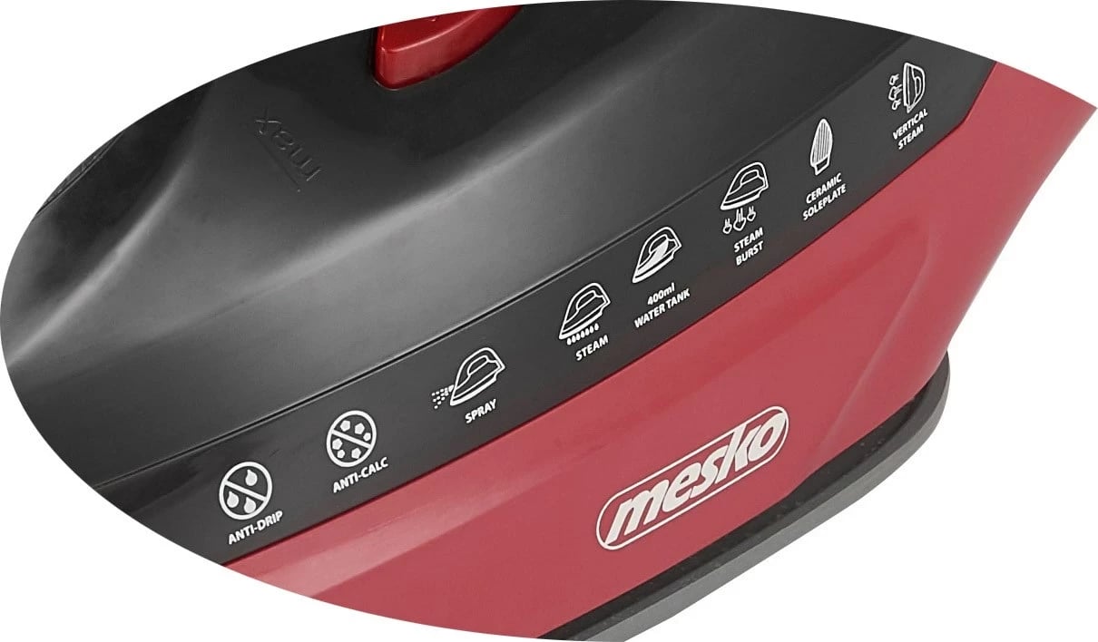 Hekur me avull Adler MS 5031, 3000 W, i kuq