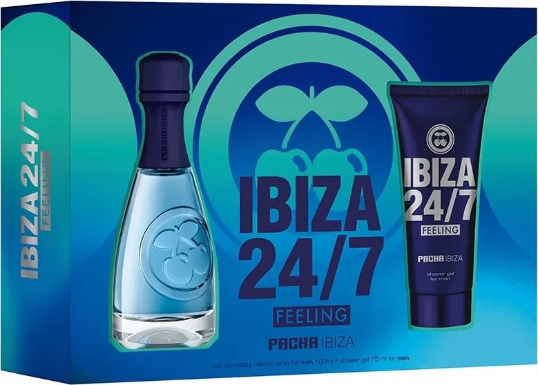 Set parfum dhe xhel dushi për meshkuj PACHA Ibiza 24/7 Feeling 100ml + 75ml