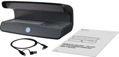 Testues bankënotash SAFESCAN 75 LED UV, Gri