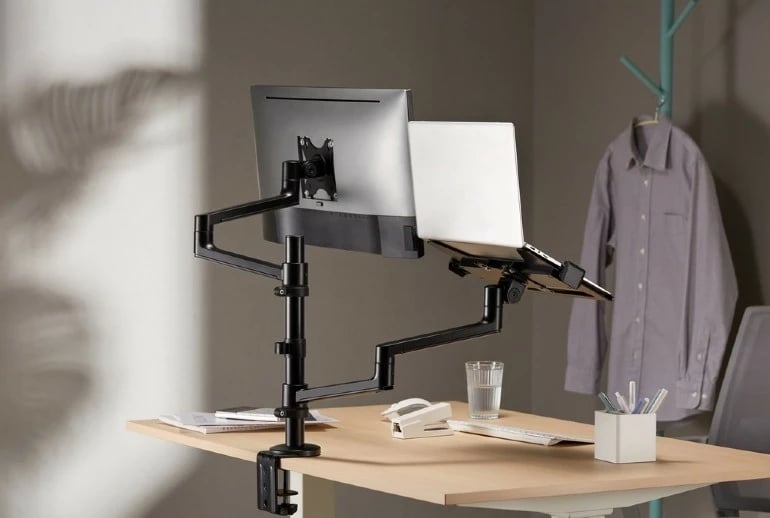 Mbajtëse tavoline Gembird MA-DA-04 për monitor deri 27" dhe laptop deri 17.3", e zezë