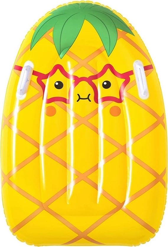 dyshek uji fryhor për fëmijë, Bestway Ananas, 84 x 56 cm, me doreza, e verdhë