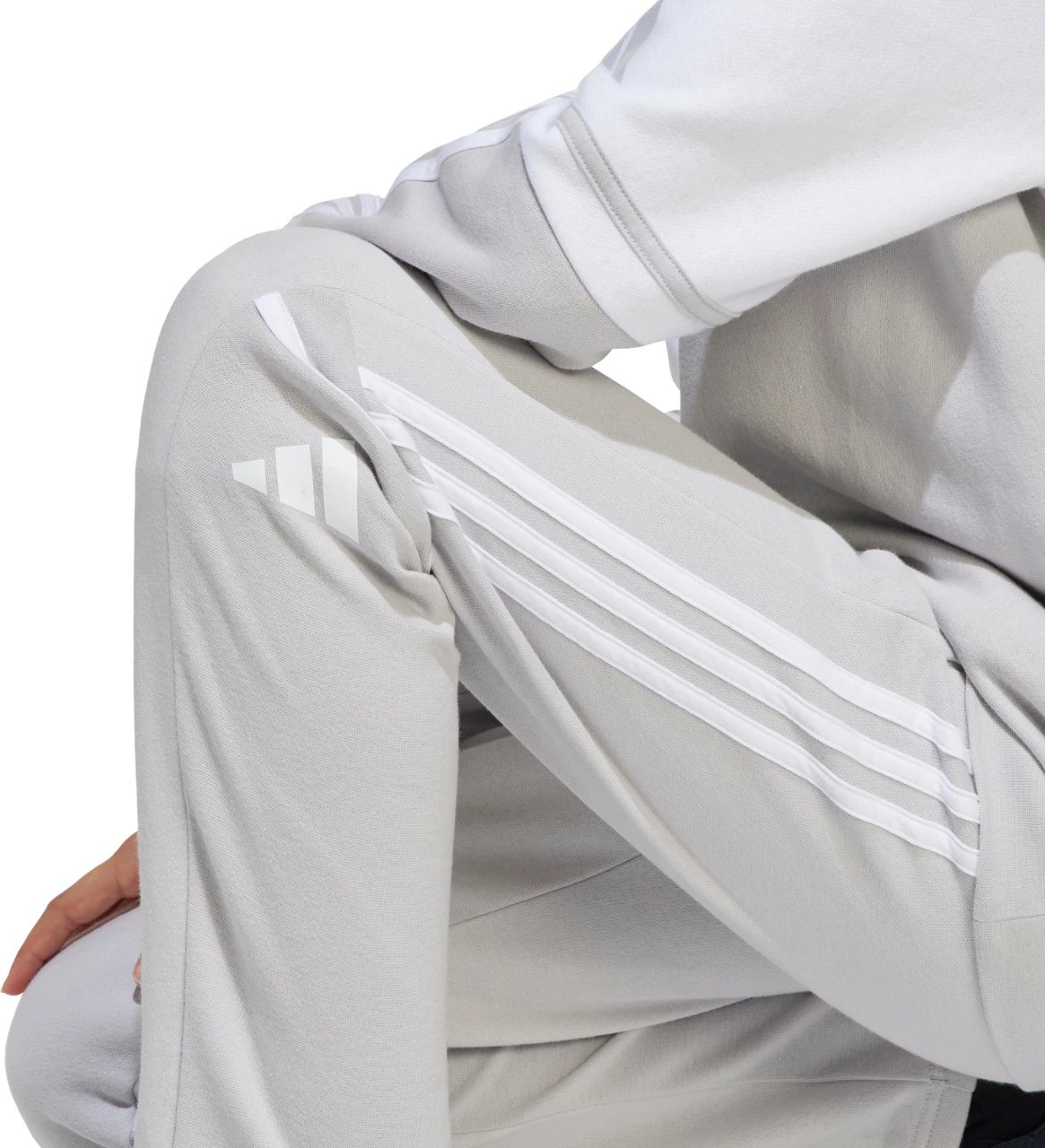 Pantallona sportive për fëmijë adidas, gri